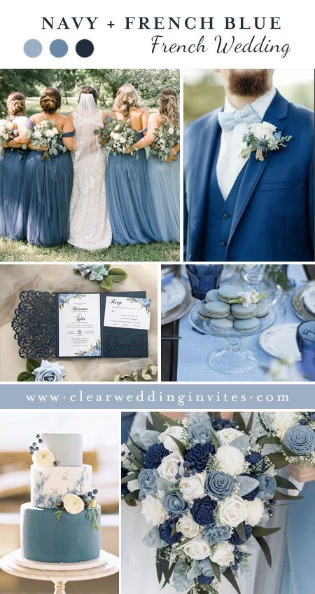 5 Best Wedding Themes and Color Palette for French Wedding – Clear Wedding Invites Blue Shades Wedding Colour Palettes, Christian Wedding Color Themes, April Wedding Colors Blue, Farmhouse Wedding Color Schemes, Neptune Wedding Color Scheme, All Blue Wedding Party, Wedding Color Schemes Blues, Summer Lake Wedding Colors, Wedding Palate Colors