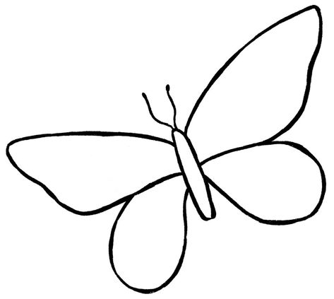 Cartoon Outline, Butterfly Simple, Easy Butterfly Drawing, Challenge Instagram, Project Drawing, Drawings With Meaning, Half Butterfly, Simple Butterfly Tattoo, Easy Butterfly