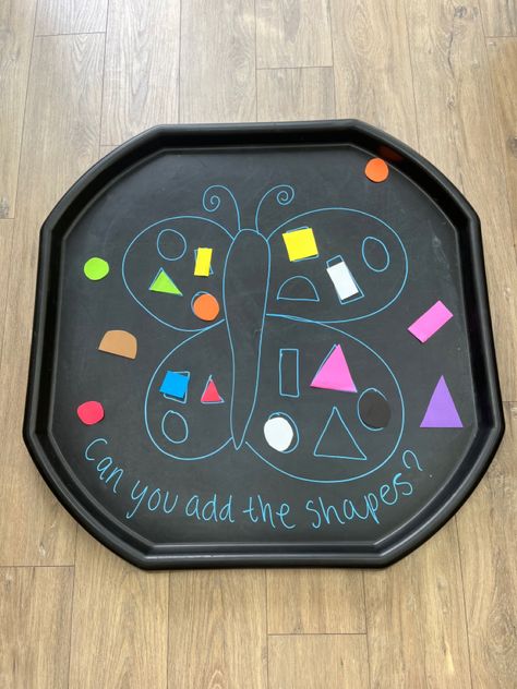 Science Tuff Tray Eyfs, Minibeasts Eyfs Activities For Toddlers, First Day Of School Tuff Tray Ideas, Tuff Tray Shape Activities, Tiff Tray Ideas Eyfs, Early Years Art Activities, Non Messy Tuff Tray Ideas, Eyfs Tuff Tray Ideas Sensory, Easy Eyfs Activities