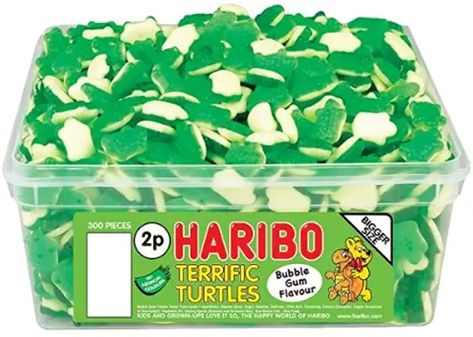 Turtle Birthday Theme, Turtle Tub, Turtle Snacks, Turtle Candy, Haribo Sweets, Turtles Candy, Gummy Sweets, Turtle Birthday Parties, Turtle Theme