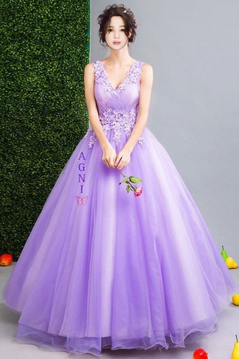 Jimin lavender party wear Lavender Ball Gown, Outfit Ideas For Church, Prom Dress With Lace, Neon Prom Dresses, Lavender Gown, Lace Beading, Formal Prom Dress, Anime Clothes, Make Your Own Dress