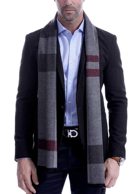 PRICES MAY VARY. Material: The mens scarf is made of soft cashmere feel fabric, which is thick but light weighted, makes you feel warm and comfortable. The scarf for men is suitable for winter fall and spring. Size: 70.8IN * 11.8IN ( L ¡Á W ). The men's winter scarf is long, and you can wear in different styles to go with casual or business attire, which can help to make you feel warm and looks more fashionable. Style: The classic plaid or tartan patterns and various mixed colors, make the scarv Mens Winter Scarf, Scarves For Men, Mens Scarf, Scarf For Men, Best Caps, Branded Scarves, Men's Scarf, Mens Cashmere, Scarf Fashion