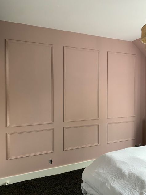 Pink Panelling, Pink Toddler Bedroom, How To Start Painting, Pink Accent Walls, Pink Bedroom Walls, Ideas Habitaciones, Pink Girl Room, Toddler Girl Room, Painting Walls