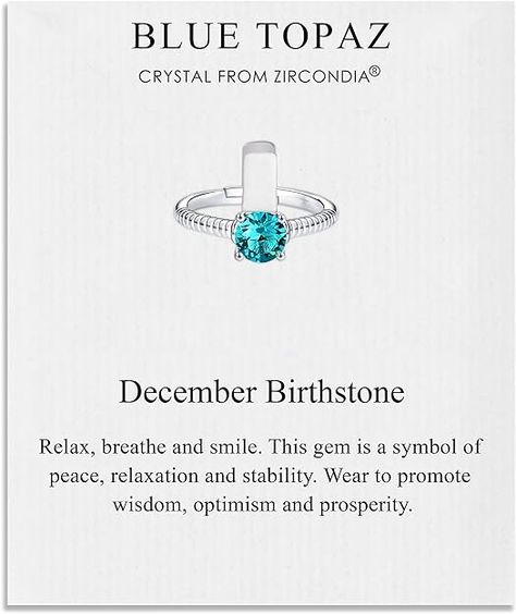 December Birth Stones, December Gemstone, December Birthstone Ring, Topaz Birthstone, Family Jewellery, Quote Cards, December Birthstone, Birthstone Ring, Stone Rings