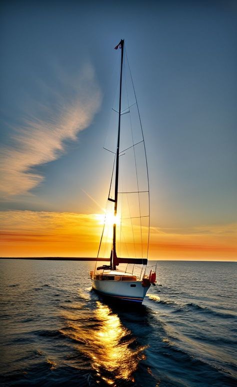 Balaton Photography, Sailing Aesthetic, Sailboat Photography, Beach Art Painting, Sailing Art, Sailboat Art, Cool Pictures For Wallpaper, Water Pictures, Boat Painting