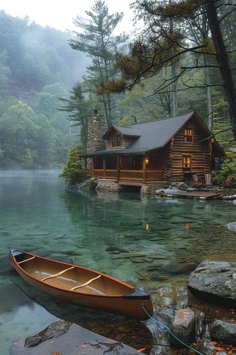 Cabins By The Lake, Log Structures, Isolated House, Cozy Cabin In The Woods, Rustic Homes, Cabin Rustic, Cabin Aesthetic, Log Cabin Rustic, Cabin In The Mountains