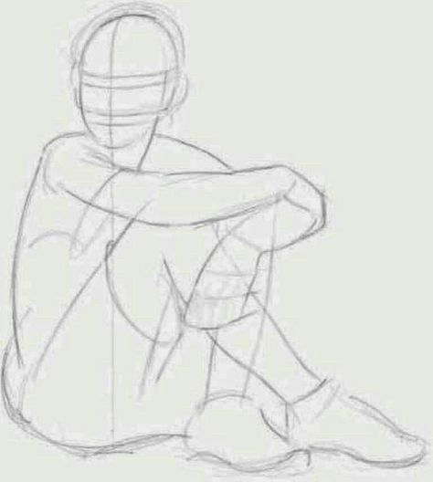 Sitting, body position; How to Draw Manga/Anime Sitting Pose Reference, Drawing Body Poses, Sketch Poses, Body Reference Drawing, Poses Reference, Poses References, Figure Drawing Reference, Body Drawing, Drawing Lessons