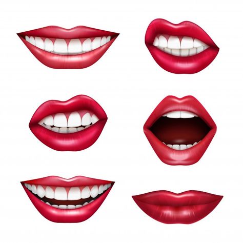 Mouth Expressions, Emotion Expression, Cartoon Mouths, Female Lips, Mouth Drawing, Lips Drawing, Lip Set, Eye Painting, Cartoon Faces