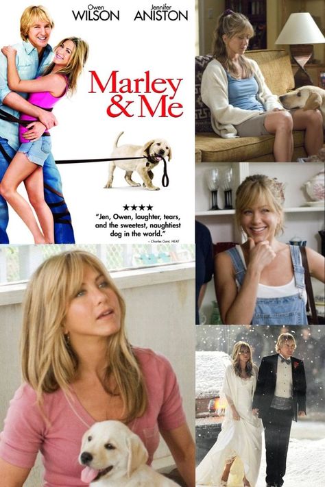 Jennifer Aniston Movies List, Jennifer Aniston Movies, Marley And Me, Jennifer Aniston Hair, Jennifer Aniston Hot, Jen Aniston, Family Films, Owen Wilson, Chick Flicks