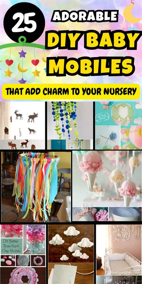 Creating a bespoke baby mobile for your little one's nursery is not only a thoughtful gesture but also an opportunity to add a personal touch. Not only do Diy Mobiles For Nursery, Cheap Nursery Decor, Paint Chip Mobile, Baby Mobile Ideas, Homemade Mobile, Mobile Ideas, Nursery Diy, Mobiles For Kids, Make A Mobile