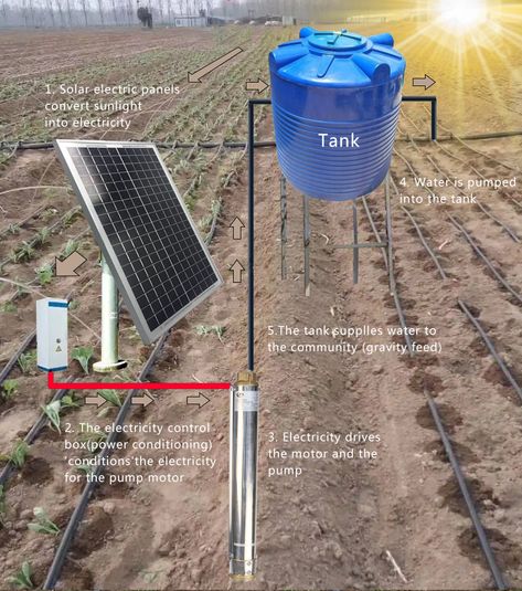 Farm agriculture irrigation sprinkler system deep well solar panel powered water pump drip irrigation Kit https://m.alibaba.com/product/1600541582262/Farm-agriculture-irrigation-sprinkler-system-deep.html?__sceneInfo={"cacheTime":"1800000","type":"appDetailShare"} Farm Irrigation System, Garden Water System, Witchy Mansion, Drip Irrigation System Design, Irrigation System Design, Water Sprinkler System, Irrigation Methods, Water Pump System, Farm Agriculture