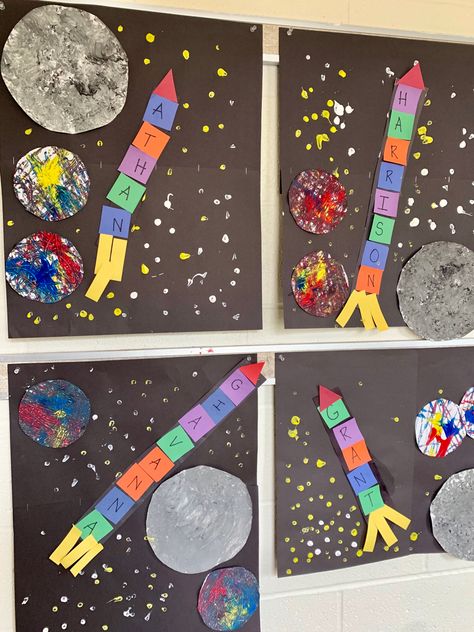 Space Activities Preschool, Astronaut Craft, Outer Space Crafts, Space Theme Classroom, Space Theme Preschool, Space Week, Planet Crafts, Space Activities For Kids, Space Lessons