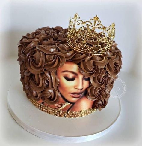 Diva Birthday Cakes, Cake Ideas For Women, Birthday Cake For Women Elegant, Queens Birthday Cake, Diva Cakes, Queen Cakes, Unique Birthday Cakes, Elegant Birthday Cakes, Edible Image Cake