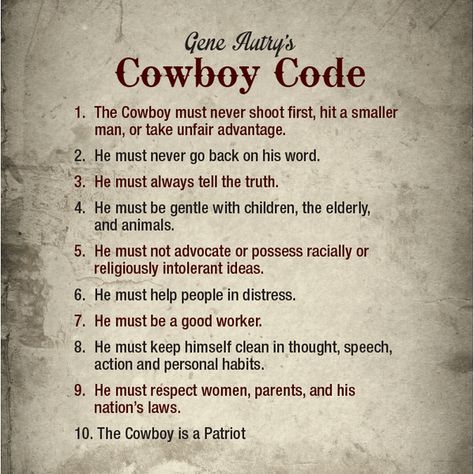 Gene Autry's Cowboy Code Cowboy Code Of Ethics, Cowboy Rules, Cowboy Slang, Cowboy Sayings, Cowboy Code, Cowboy Core, Dog Poetry, Cowboy Poetry, Funny Mean Quotes