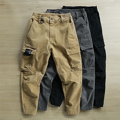 Cheap Cargo Pants, Camping Pants, Men Sport Pants, Casual Cargo Pants, Style Sportif, Pants Cargo, Style Cargo, Mens Cargo, Mens Pants Fashion