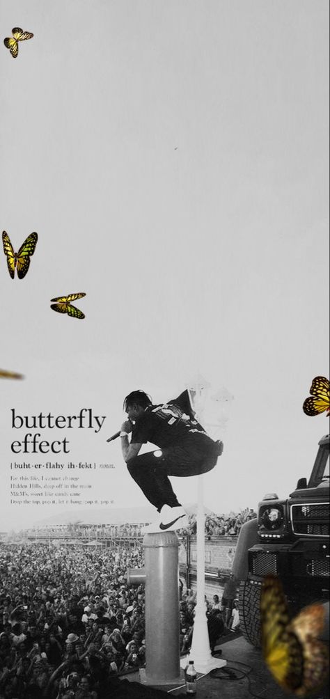 Year Wallpaper Rapper, Travis Scott Album Cover Wallpaper, Butterfly Effect Travis Scott, Cactus Jack Aesthetic, Butterfly Effect Poster, Travis Aesthetic, Travis Scott Wallpapers Iphone, Travis Scott Poster, Travis Scott Art