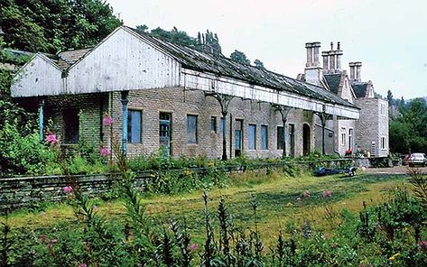 Disused Stations: Holmfirth Station Disused Stations, Modern Extension, Arched Windows, Flat Roof, Model Railway, Railway Station, Blue Paint, North West, Old Things