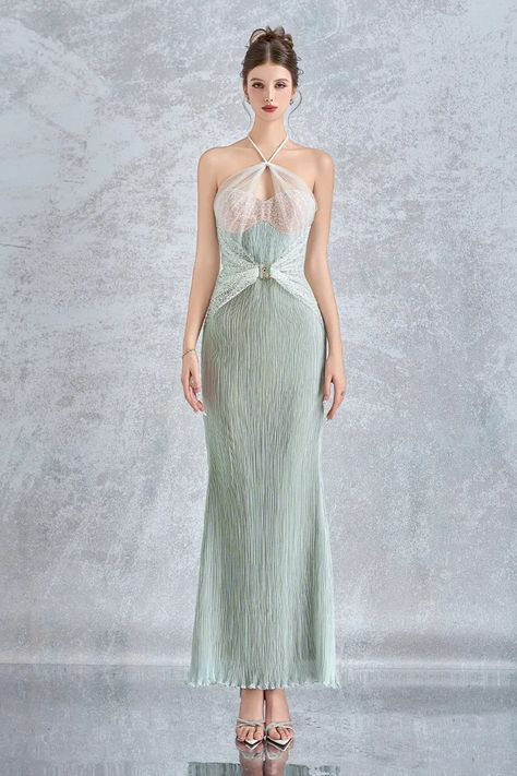 MEAN BLVD | Premium Fashion Platform of Top Vietnamese Designers Wedding Dress Aesthetic, Mean Blvd, Occasion Dresses Wedding, Ankle Length Dress, Dress Aesthetic, Silk Lace, Ball Gowns Prom, Floor Length Dresses, Model Fits