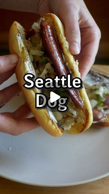 Maddy & JD Alewine on Instagram: "the Seattle dog! whatchu think about cream cheese on a hotdog?

#seattle #hotdog #creamcheese #recipe" Seattle Dog Recipe, Seattle Hot Dog Recipe, Seattle Hot Dog, Seattle Dog, Hot Dog Recipes, Hot Dogs, Cream Cheese, Seattle, Sandwiches