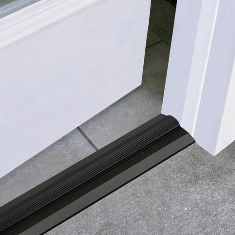 The M-D heavy-duty deluxe aluminum threshold features a vinyl seal for protection from drafts, moisture, dust and insects. This threshold can be used with a new door or to replace an existing threshold. All of the hardware needed for installation is included. Before installation, the threshold can be cut to a desired length using a hacksaw. To best seal your doorway, this product can be used with a door sweep. M-D 36-in x 0.75-in Aluminum Door Threshold (Install with Screws) | 10116 Door Threshold Ideas, Exterior Door Threshold, Threshold Design, Garage Door Threshold, Aluminium Front Door, Door Thresholds, Aluminum Door, Breaker Box, Industrial Door