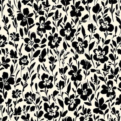 Flower Print Black And White, Graphic Flower Pattern, Ditsy Floral Print Pattern, Print Patterns Black And White, Floral Print Patterns Vintage, Black And White Flower Pattern, Ditsy Pattern, Black And White Flower Print, Patterns Black And White