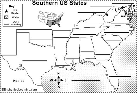 southern states print | Southern US States Printout: Label Me! Southeast Region Map, Blank Us Map, Us Map Printable, History Homeschool, 8th Grade History, Map Quiz, Us State Map, Southeast Region, 6th Grade Social Studies