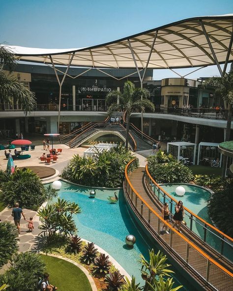 Pacific Fair on Instagram: “Our beautiful Resort area ❤️ What's your favourite spot at Pacific Fair?⠀ ⠀ 📷: @arturdias” Pacific Fair Gold Coast, Nineteenth Birthday, Surfers Paradise Australia, Sunset Picnic, Mall Facade, Strip Mall, Retreat Center, Gold Coast Australia, Surfers Paradise