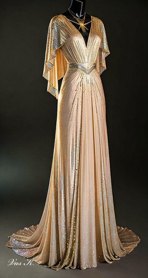 Diva Dress Glamour, Witchy Evening Gown, Medieval Gold Dress, Runway Couture Gowns, Royal Ball Dress, Queen Dress Royal Medieval, Acotar Dress, Sunset Gown, Medieval Ball Gown