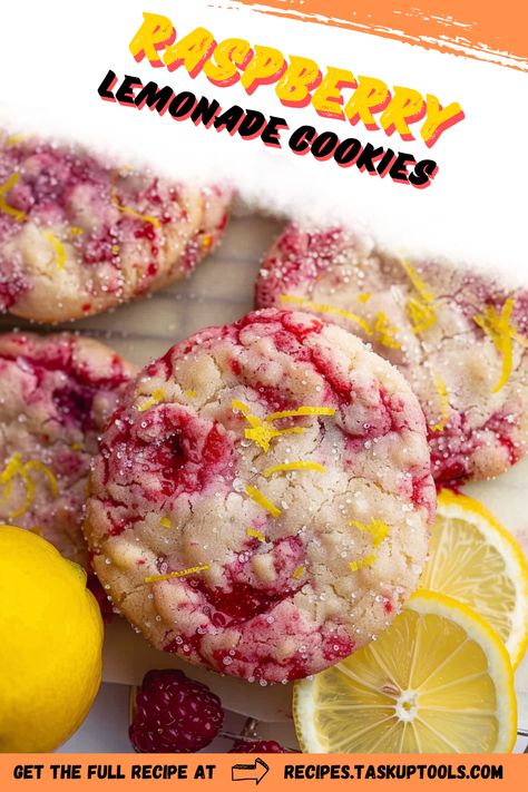 Indulge your taste buds with these refreshing Raspberry Lemonade Cookies. Perfectly blending the tartness of fresh raspberries with the zest of lemon, these delightful cookies are a must-try for any dessert lover. Ideal for summer picnics, afternoon tea, or a sweet treat anytime, this recipe combines natural flavors with a citrusy twist. Follow our step-by-step guide to create cookies that bring a burst of sunshine to your table. Save this pin now and turn your baking routine into a Raspberry Lemonade Cookies, Raspberry Lemon Cookies, Lemon Raspberry Cookies, Lemonade Cookies, Raspberry Cookies, Summer Picnics, Fresh Raspberries, Refreshing Desserts, Raspberry Lemonade