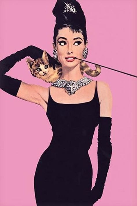 Breakfast At Tiffany's Book, Breakfast At Tiffany's Quotes, Breakfast At Tiffany's Poster, Audrey Hepburn Print, Audrey Hepburn Poster, Audrey Hepburn Wall Art, Audrey Hepburn Breakfast At Tiffanys, Pink Movies, Damien Chazelle