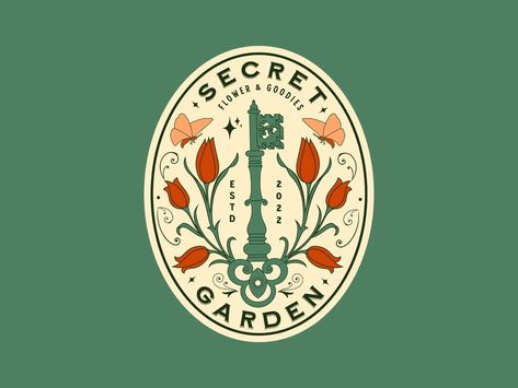 Secret Garden Logo by Prasetyo Bagus for Skilline Design Co. on Dribbble Logos, Garden Logo Design, Logo Layout, Badge Logo Design, Garden Logo, Logo Garden, Logo Design Inspiration Vintage, Minimal Logos, Identity Design Inspiration