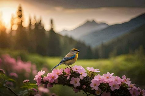 photo wallpaper the sky, flowers, bird, mountains, flowers, bird, nature, nature,. AI-Generated Birds Wallpaper Hd, Academic Poster, Desktop Background Nature, Nature Desktop Wallpaper, Mountains Flowers, Bird Wallpaper, Birds Flying, Laptop Wallpaper, Photo Wallpaper