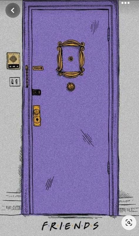 Friends Door Frame Wallpaper, Friendship Tv Show, Friends Series Aesthetic, Friends Fan Art, Chandler Bing Joey Tribbiani, Friends Door Frame, Friends Rachel Green, Friends Door, Friends Rachel