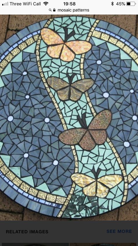 Free Mosaic Patterns, Mosaic Furniture, Mosaic Birdbath, Mosaic Art Diy, Mosaic Stepping Stones, Mosaic Animals, Mosaic Garden Art, Mosaic Art Projects, Mosaic Tile Art