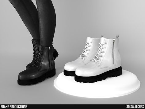 The Sims Resource - 978 - Leather Boots (Male) Teen Boots, Mod Shoes, Sims 4 Male Clothes, Cc Shoes, Feminine Shoes, Sims 4 Cc Shoes, Boots Female, Sims 4 Cc Folder, Sims 4 Teen