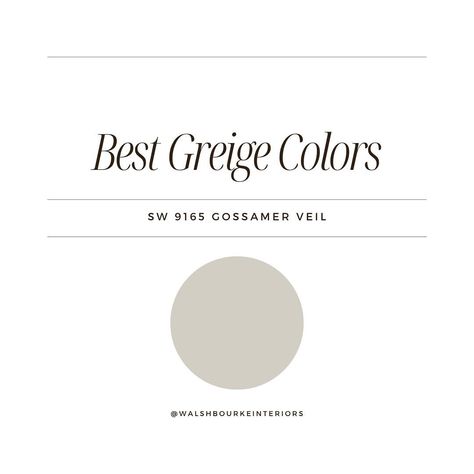 ✨Choosing the Right Greige for Your Space✨ Picking the perfect paint color can feel overwhelming, but I’ve got some tips to help make it easier! Lighting: Natural and artificial lighting can completely change how a color looks in a room. Always test your colors with swatches in different lighting conditions. Color Pairings: Will you painting the wall griege with a white trim, color drenching, or using griege as your trim color? Using a griege in a bold way can make a big impact. Underton... Griege Paint Exterior, Greige Trim, Griege Paint, Color Drenching, Artificial Lighting, Perfect Paint Color, Color Pairing, Trim Color, White Trim