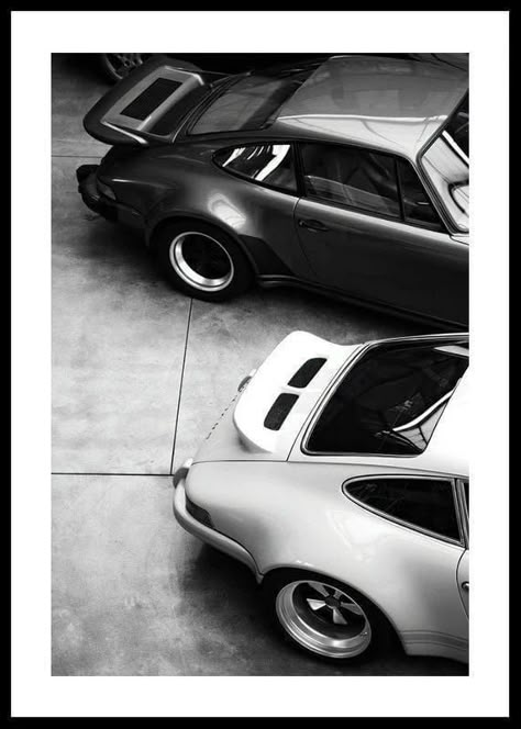 Pet Room Decor, Porsche Vintage, Porsche Classic, Vintage Porsche, White Car, Sean Connery, Classy Cars, Classic Porsche, Black And White Posters