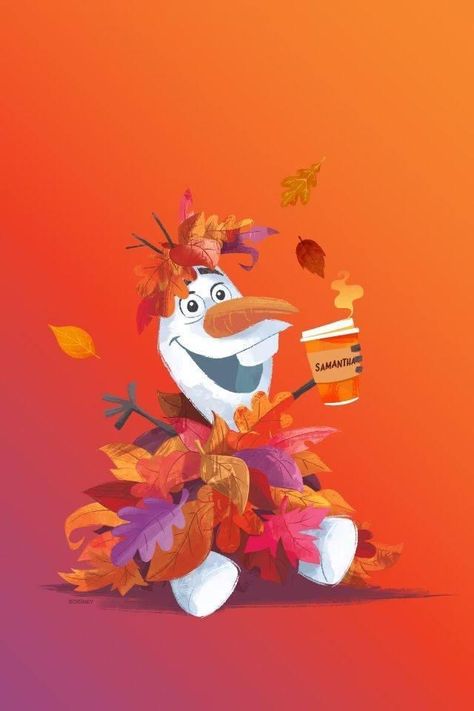 Fall Disney Wallpaper, Olaf Wallpaper, Classroom Screen, Safe Wallpaper, Disney Autumn, Halloween Widget, Disney Backgrounds, Background Disney, Party Link