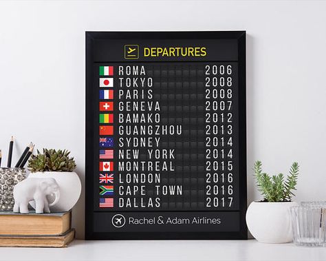 Travel Room Decor, Airport Flight, Departures Board, Flight Board, Travel Themed Room, Travel Room, Travel Wall Decor, Travel Wall, Travel Decor