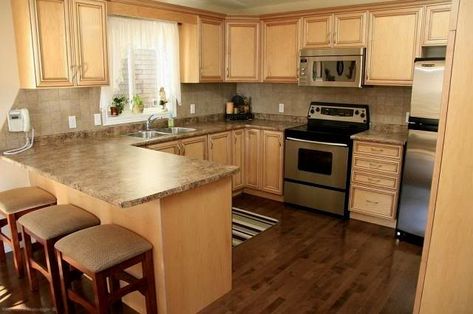 Fabulous Dark Floors Light Cabinets With Dark Floors Maple Dark Wood Floors In Kitchen, Wood Floors In Kitchen, Maple Wood Floors, Wood Floors Kitchen, Kitchen With Oak Cabinets, Floors In Kitchen, Framed Kitchen Cabinets, Kitchen Cabinet Sizes, Light Cabinets