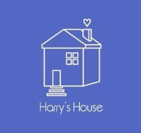 Harrys House Logo, Harry Styles House, Shirt Stitching, Harry Tattoos, House Doodle, House Outline, Harry Styles Shirt, Harry Styles Icons, Gambar One Direction