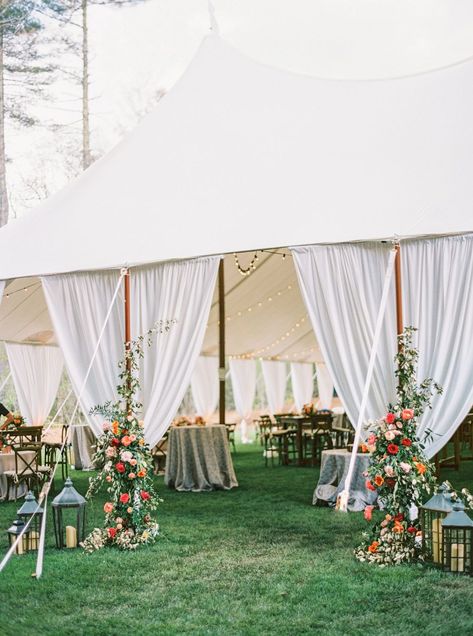 Tent Entrance, Weddings Decorations Elegant Romantic, Wedding Tent Decorations, Outdoor Tent Wedding, Tent Wedding Reception, Mountain Top Wedding, Wedding Entrance Decor, Tent Decorations, Wedding Entrance