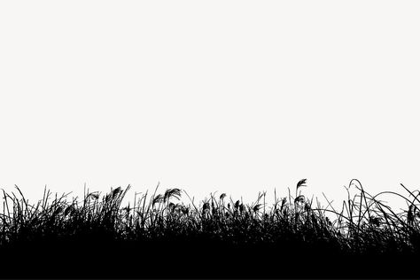 Grass Silhouette, Anatomy References, Flower Silhouette, Anatomy Reference, Nature Illustration, Public Domain Images, Download Free Images, Flower Field, Free Image