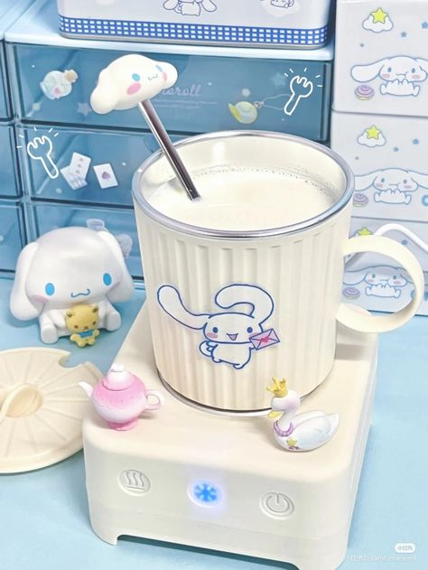 Cinnamoroll Milk, Cinnamoroll Stuff, Kawaii School Supplies, Cute Furniture, Baby Blue Aesthetic, Cute Kitchen, Hello Kitty Items, Sanrio Characters, Cute Mugs