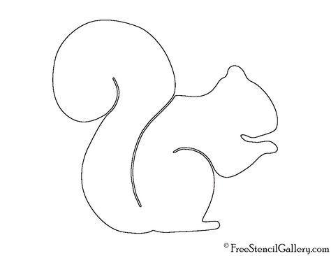 Squirrel Silhouette 02 Stencil Squirrel Stencils Printables Free, Squirrel Printable Template, Squirrel Outline Drawing, Squirrel Silhouette Printable, Squirrel Pattern Printable, Squirrel Template Free Printable, Animal Stencils Printables Free, Squirrel Stencil, Squirrel Outline