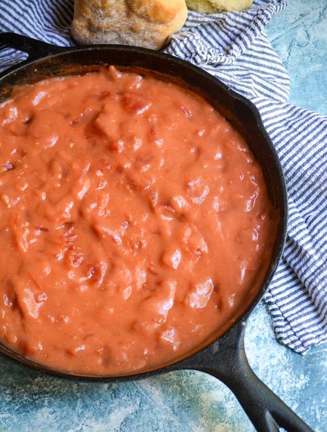 Grandma's Southern Tomato Gravy - 4 Sons 'R' Us Homemade Tomato Gravy, Tomato Gravy Recipe Southern Easy, Tomato Gravy Recipe Southern, Tomato Gravy Recipe, Homemade Gravy Recipe, Old Fashioned Recipe, Gravy Ingredients, Recipes Southern, Tomato Gravy