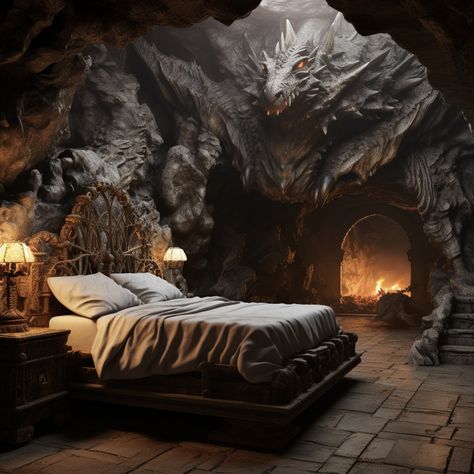 Dragonstone Bedroom, Winterfell Interior, Winterfell Aesthetic, Dragonstone Castle, Dragon Palace, Dragon Cave, Royal Room, Castle Bedroom, Witch Room