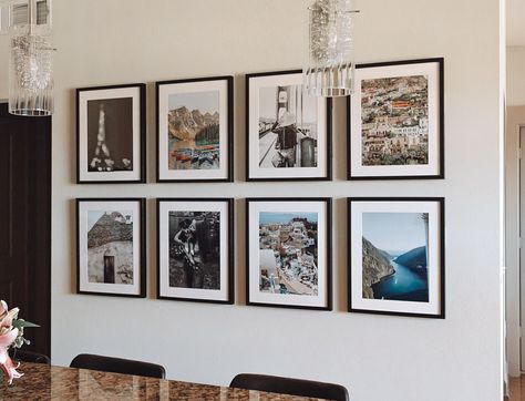 How to Create a Gallery Wall — ckanani Texas Apartment, Travel Photo Wall, Austin Apartment, Travel Gallery Wall, Kitchen Gallery Wall, Picture Gallery Wall, Travel Wall Decor, Gallery Wall Layout, Photo Wall Gallery