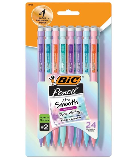 Organisation, Bic Mechanical Pencils Pastel, Pastel Mechanical Pencils, Pencils For School, Bic Mechanical Pencils, Dark Writing, Cute Pencils, Bic Pencils, Stationary Pal