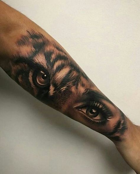 P i n t e r e s t | oshslambie ♡ Tiger Eyes Tattoo, Tier Tattoo, Forearm Tattoo Women, Dope Tattoos For Women, Full Sleeve Tattoos, Stylist Tattoos, Best Sleeve Tattoos, Tiger Tattoo, Sleeve Tattoos For Women